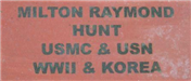 Hunt Milton Raymond
