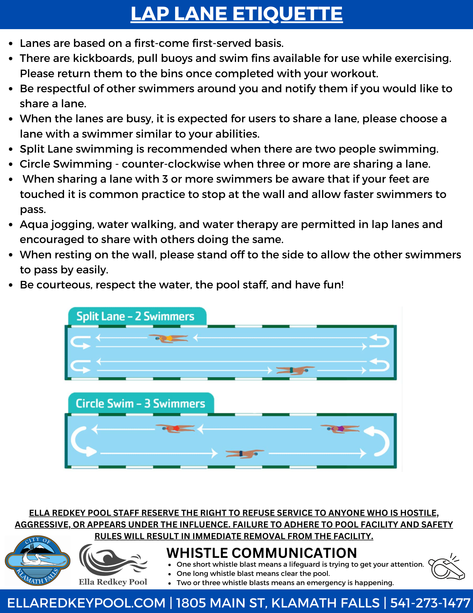 ERP Lap Lane Etiquette